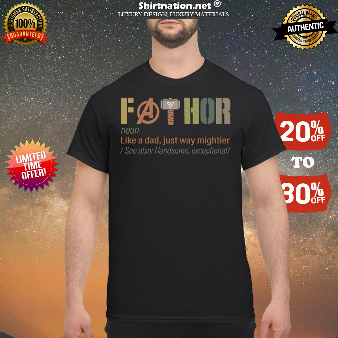 Avengers fathor like a dad just way mightier classic shirt