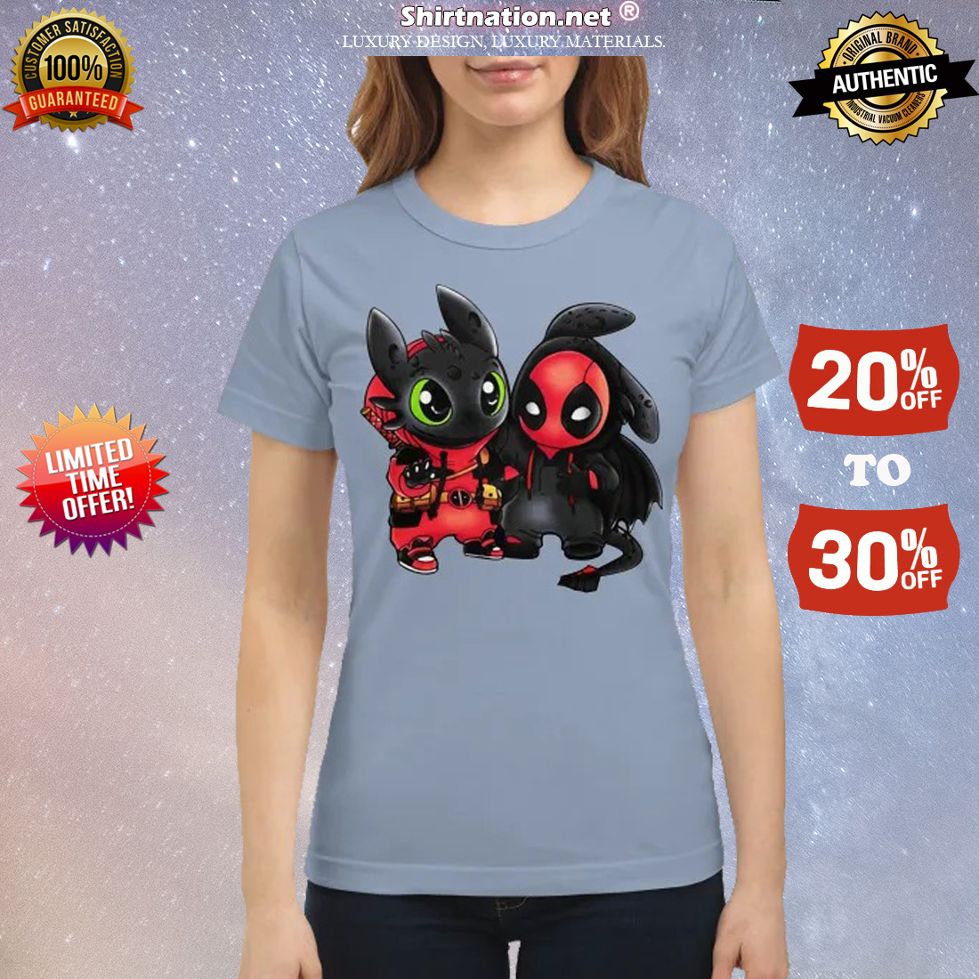 Baby deadpool and stitch classic shirt