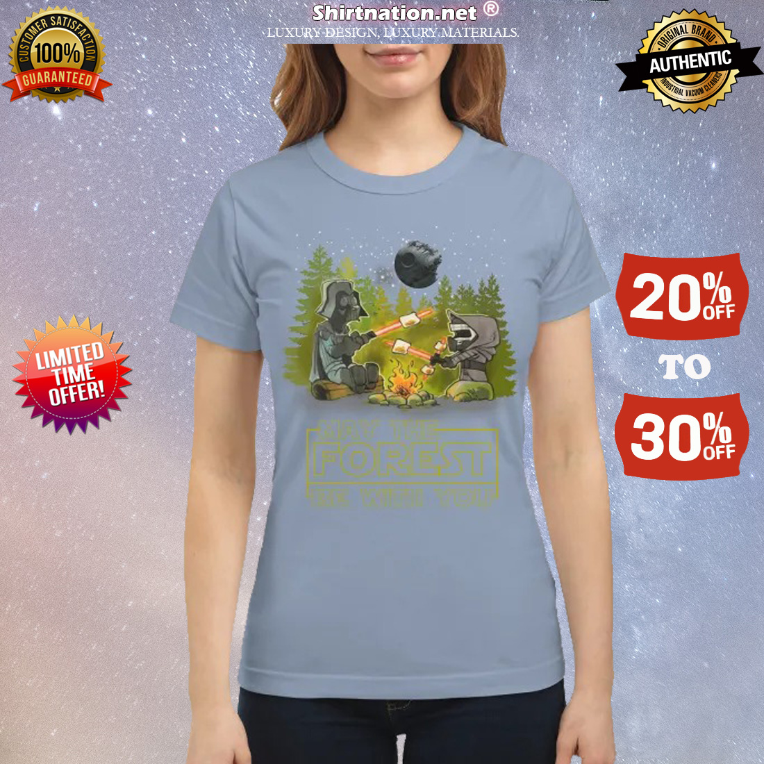 Camping may the forest be with you classic shirt