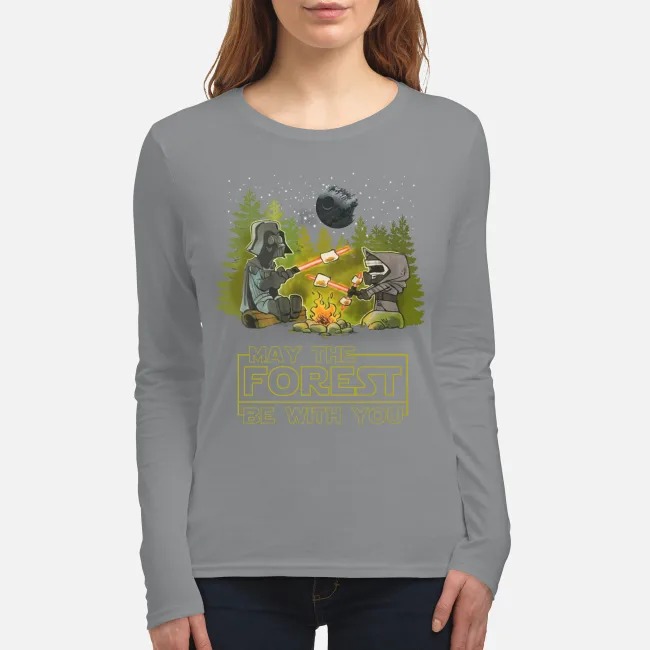 Camping may the forest be with you women's long sleeved shirt
