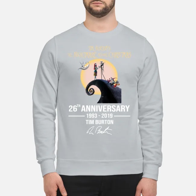 Tim Burtons nightmare before Christmas 26th anniversary sweatshirt
