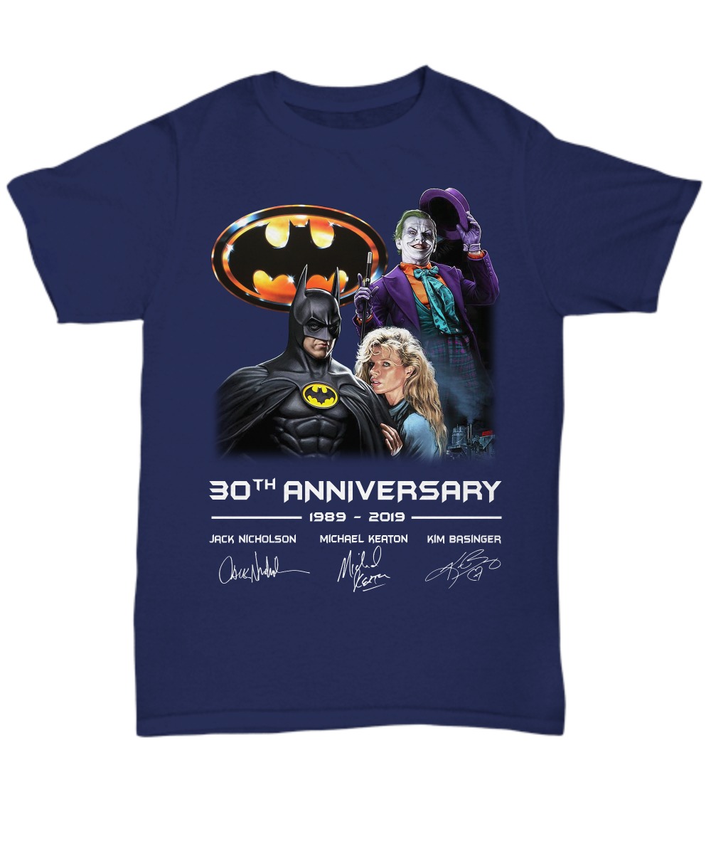 Batman 30th Anniversary 1989 2019 unisex tee shirt