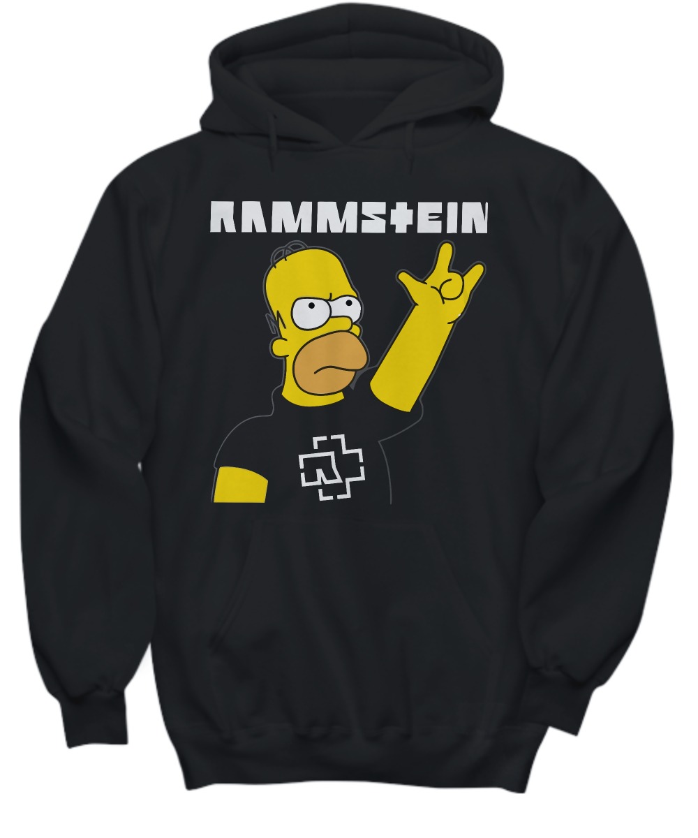 Homer Simpson Rammstein shirt and hoodie