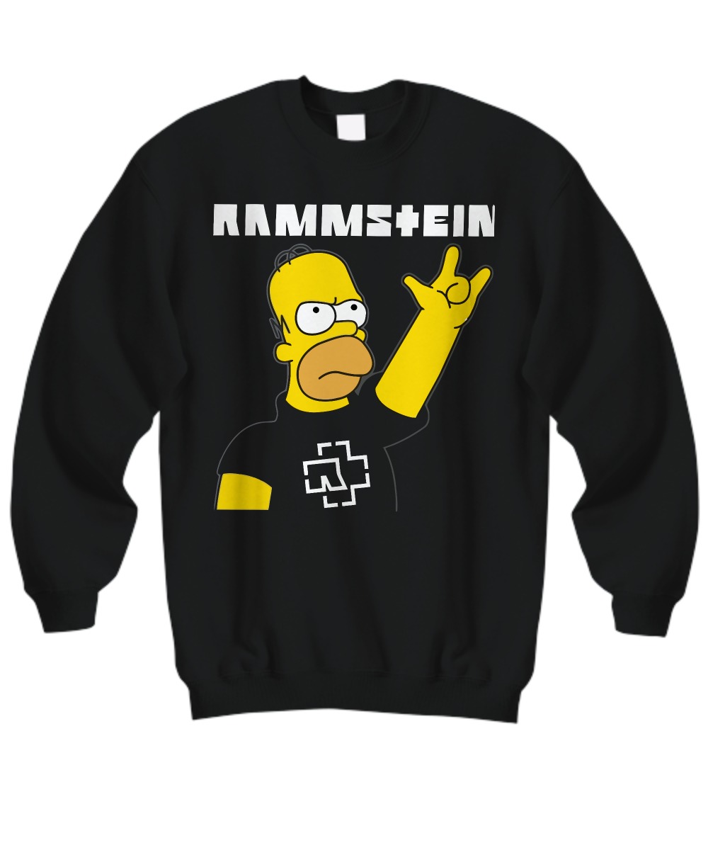 Homer Simpson Rammstein sweatshirt