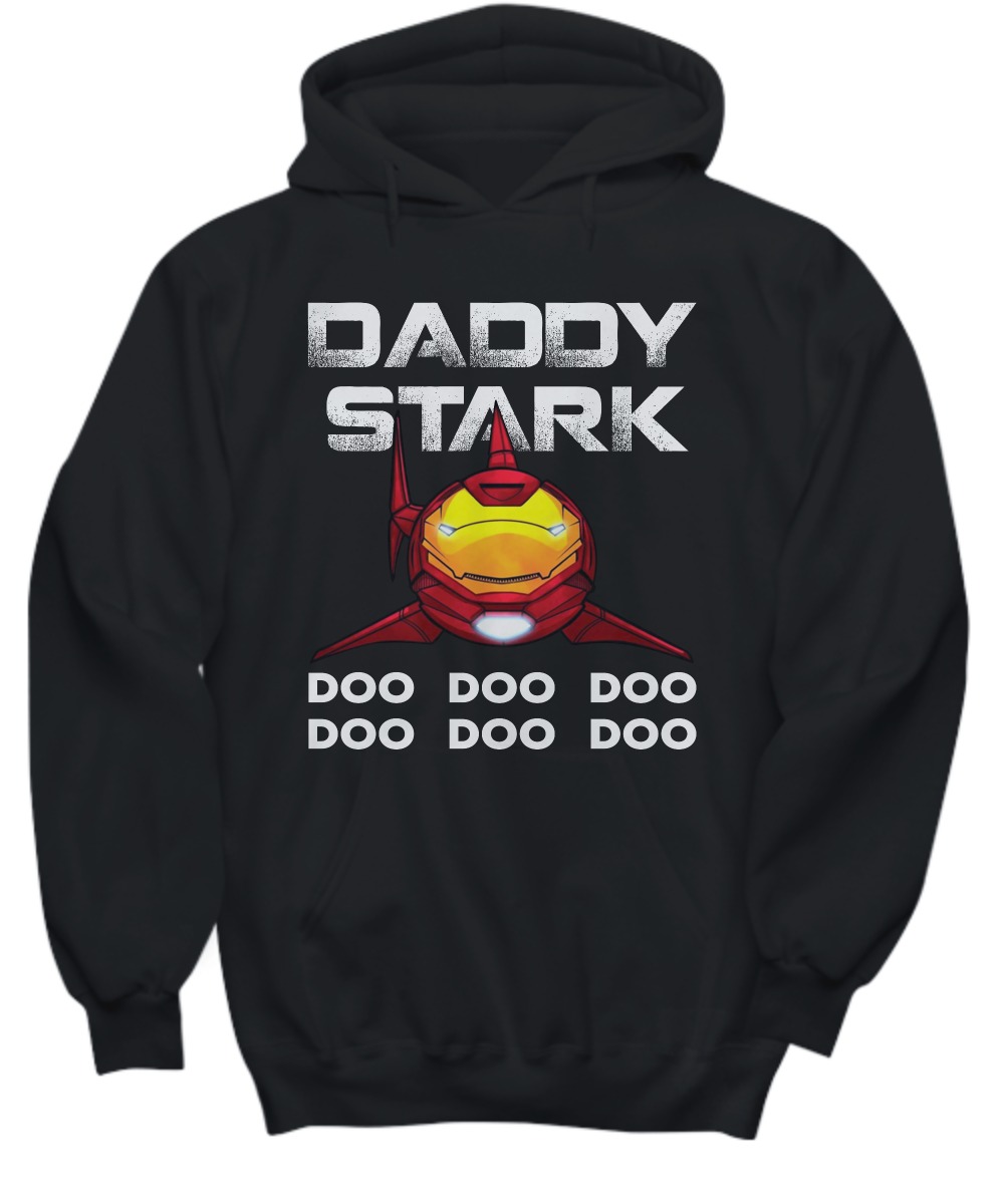 Iron man daddy shark doo doo doo shirt and hoodie