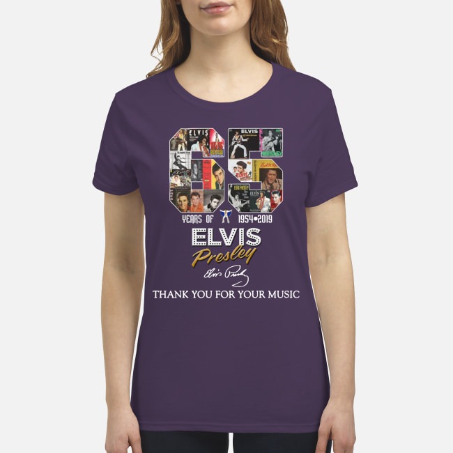 65 years of Elvis Presley thank you for your music premium women's shirt