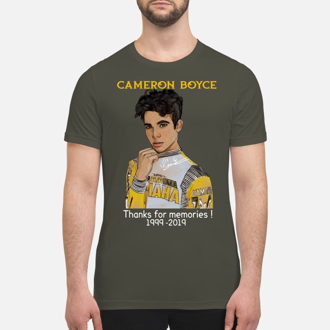 Cameron Boyce thanks for memories 1999 2019 premium men's shirt