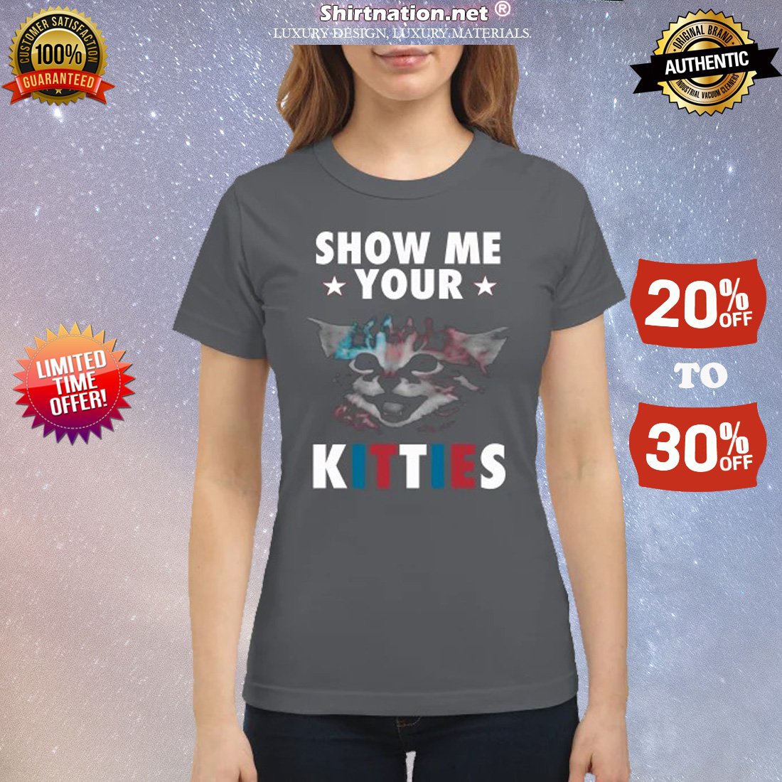 Cat show me your kitties classic shirt