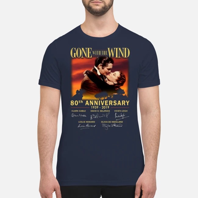 Gone of the wind 80th anniversary 1939 2019 premium men's shirt