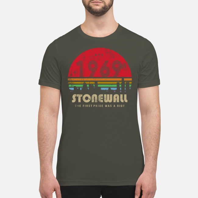 NYC 1969 Stonewall the first pride was a Riot premium men's shirt