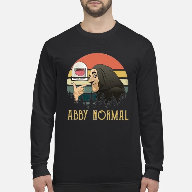 Young Frankenstein abby normal men's long sleeved shirt