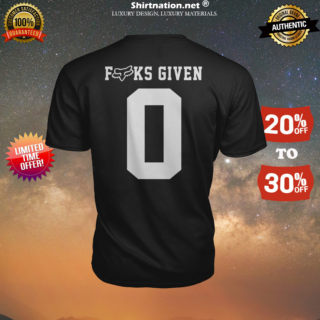 Fox racing fuck given 0 premium shirt