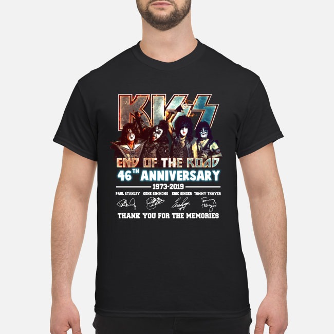 Kiss end of the road 46th anniversary classic shirt