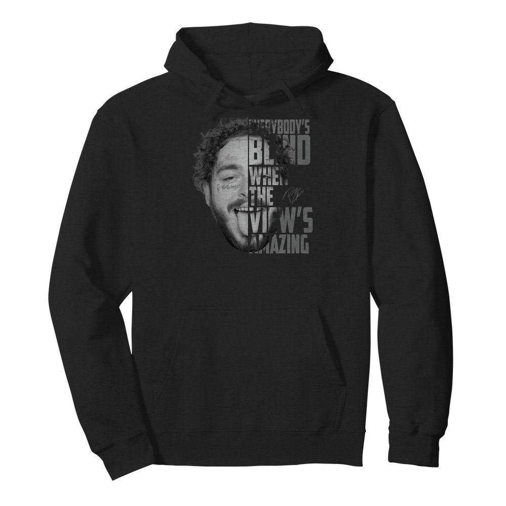 Post Malone Everybody's blind when the view's amazing shirt and hoodie