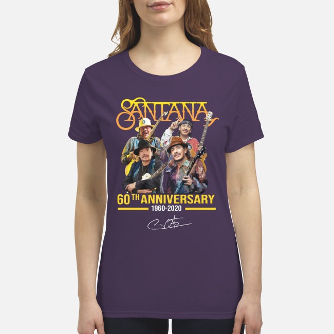 Santana 60th anniversary 1960 2012 premium women's shirt