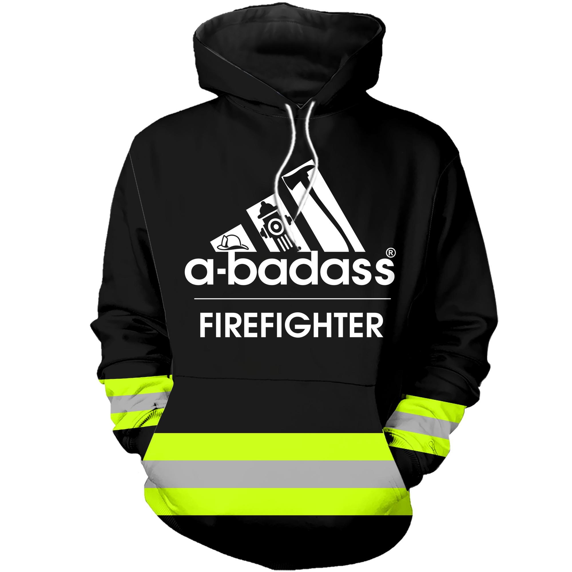 A badass firefighter 3D hoodies
