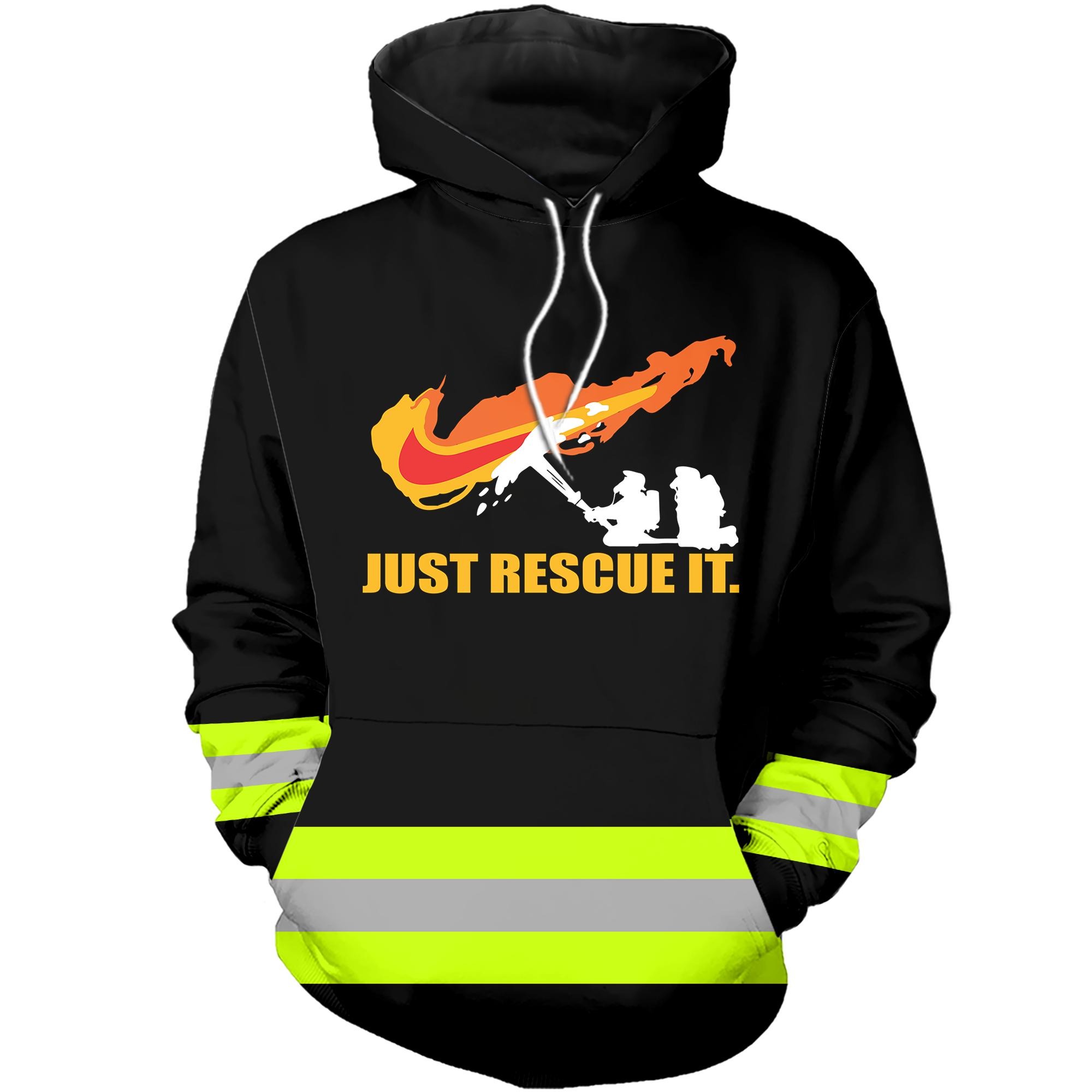 A badass firefighter 3D hot hoodie