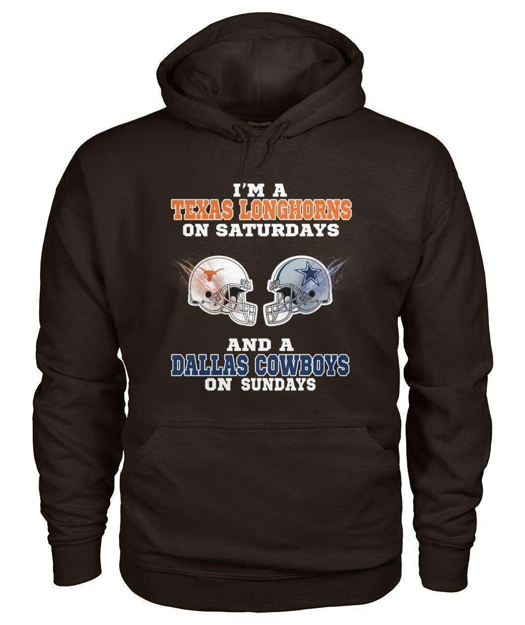 I'm Texas longhorn on Saturdays and Dallas Cowboys on Sunday shirt and hoodie