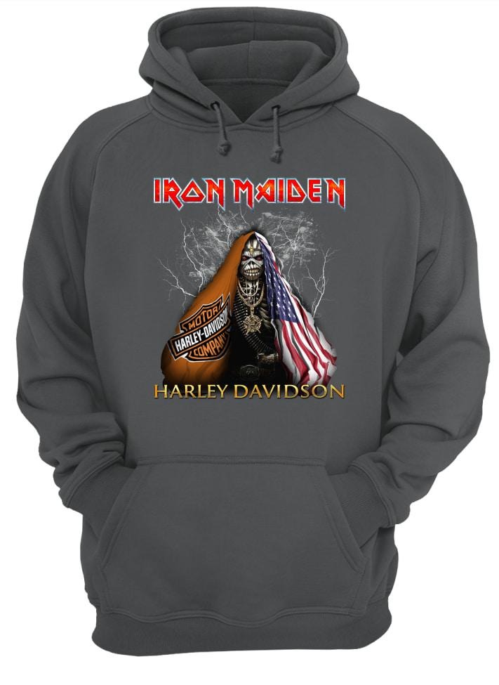 Iron Maiden Harley Davidson shirt and hoodie