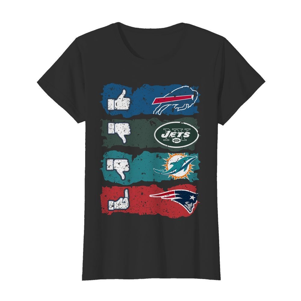 Like Buffalo Bills dislike New York Jets Miami Dolphins and fuck New England Patriots classic shirt