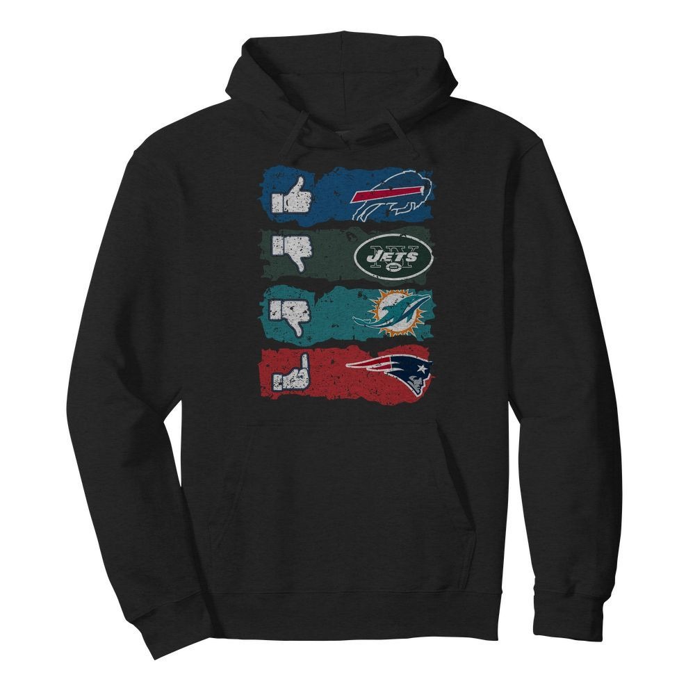 Like Buffalo Bills dislike New York Jets Miami Dolphins and fuck New England Patriots shirt and hoodie