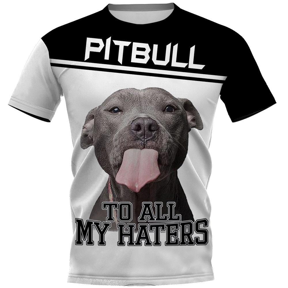 Pitbull to all my haters all over 3D print classic shirt