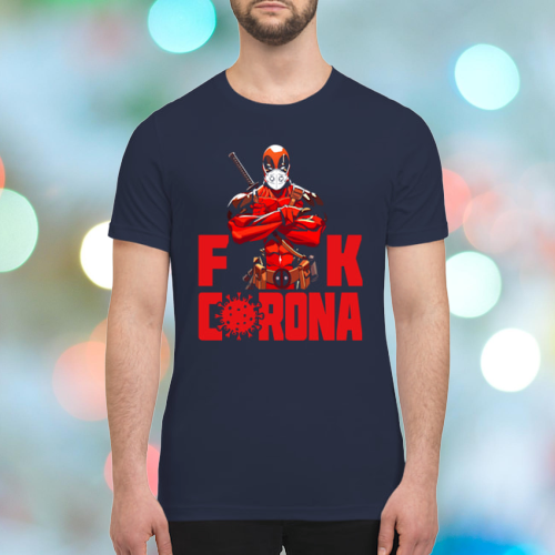Deadpool fuck corona premium men's shirt