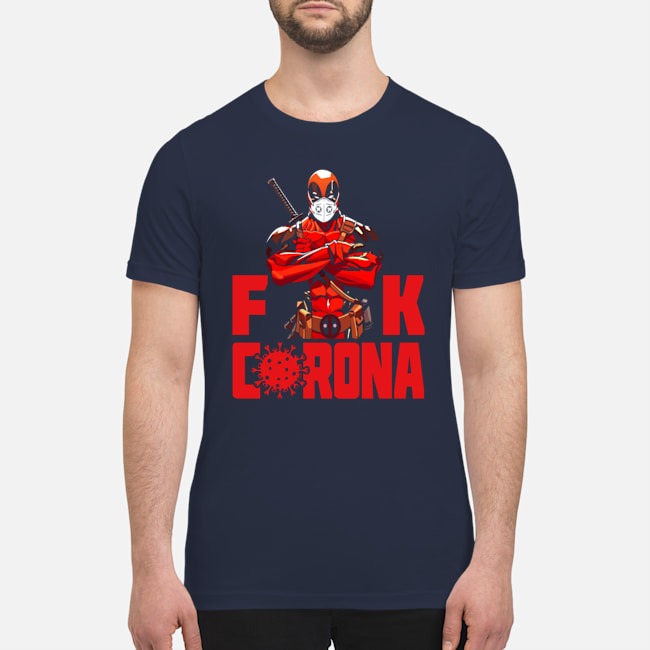 Deadpool mask face fuck corona premium men's shirt