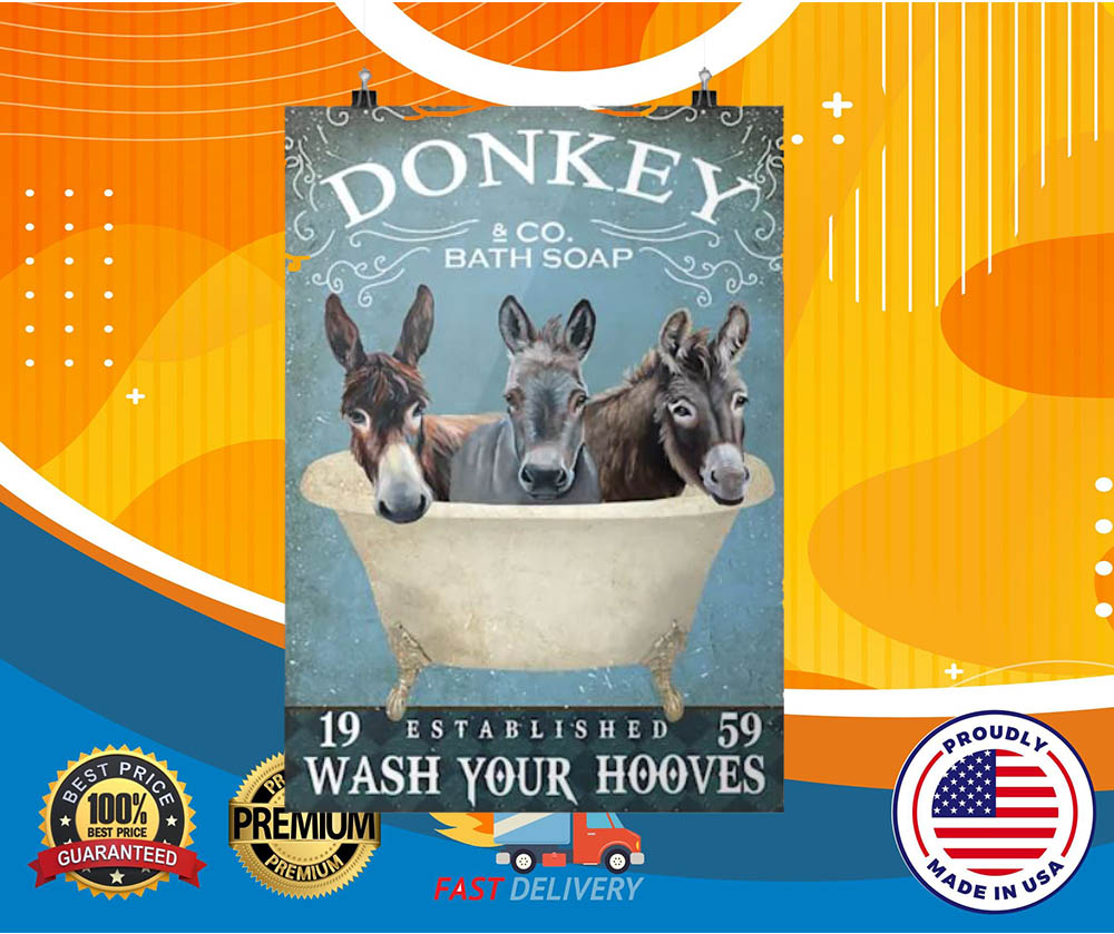 Donkey bath soap wash your hooves hot poster
