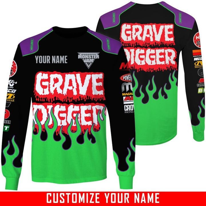 Grave Digger Custom Name 3d hoodie and sweatshirt