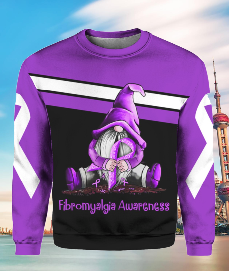 Grnomes Fibromyalgia Awareness 3d hoodie and sweatshirt