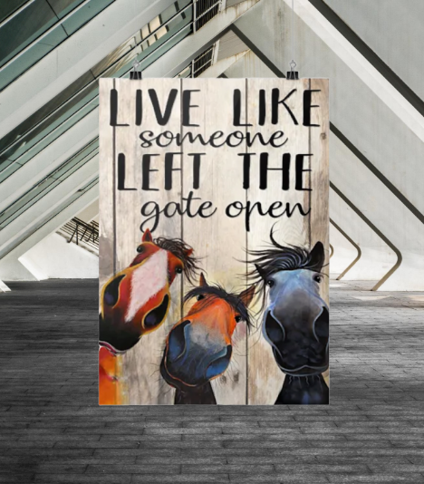 Hourses live like someone left the gate open hot poster