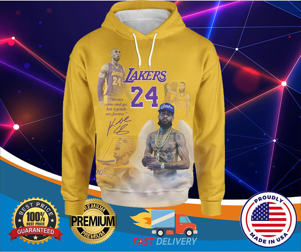 Lakers 24 Kobe Bryant 3d over print hoodies
