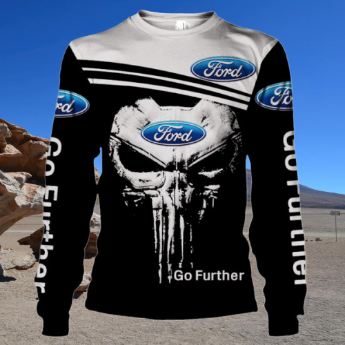 Skull Ford go further over print 3d hoodie and sweatshirt