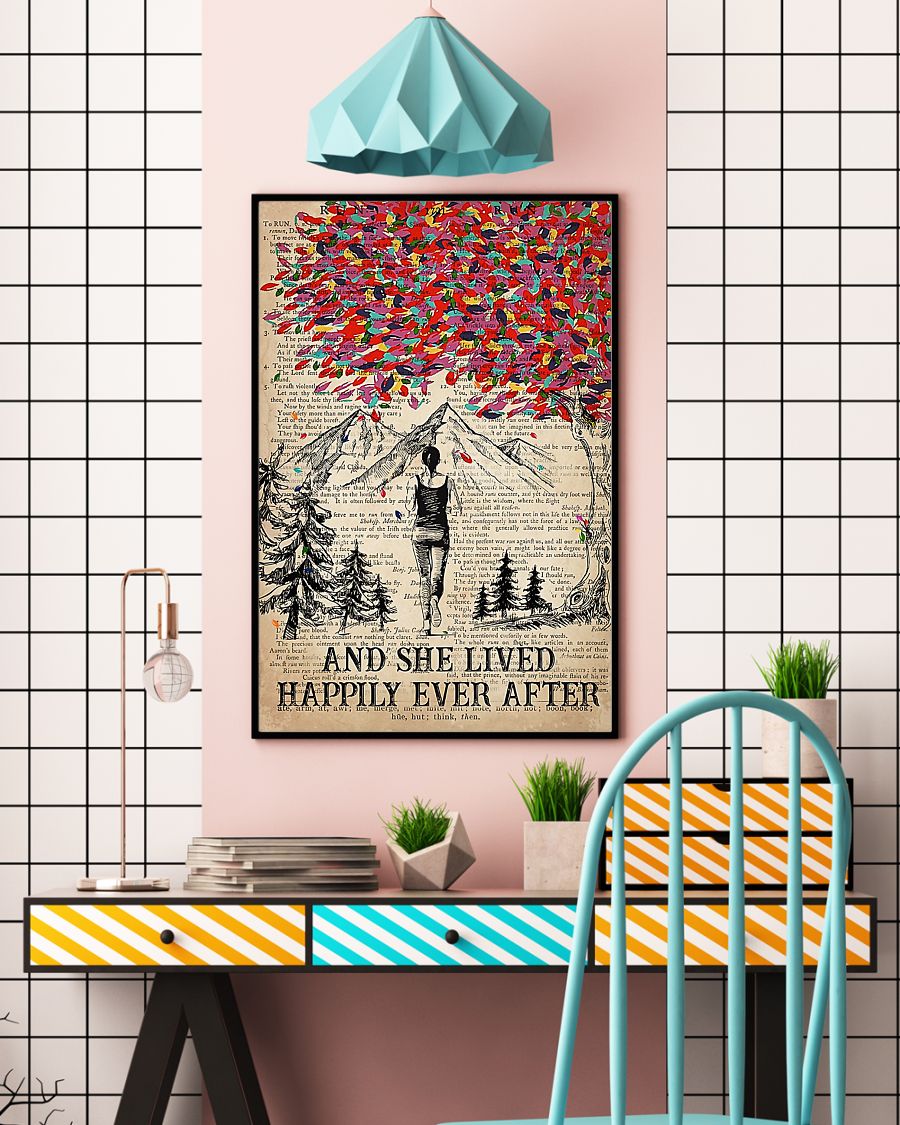 Hiking and she lived happily ever after poster