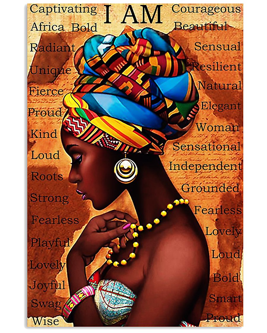 I am black girl poster