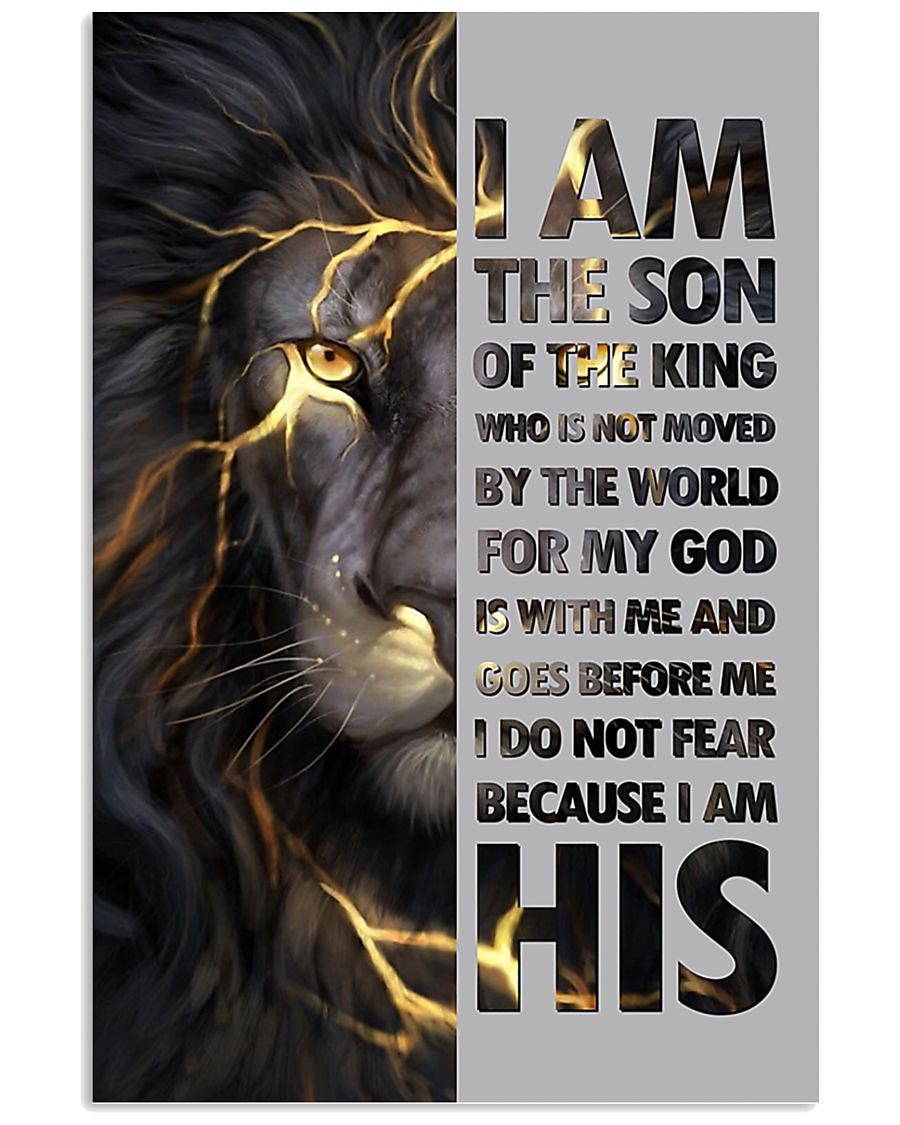 Lion I am the son of the king poster