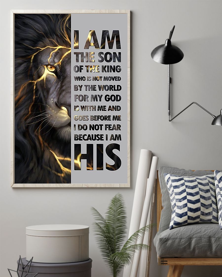 Lion I am the son of the king poster