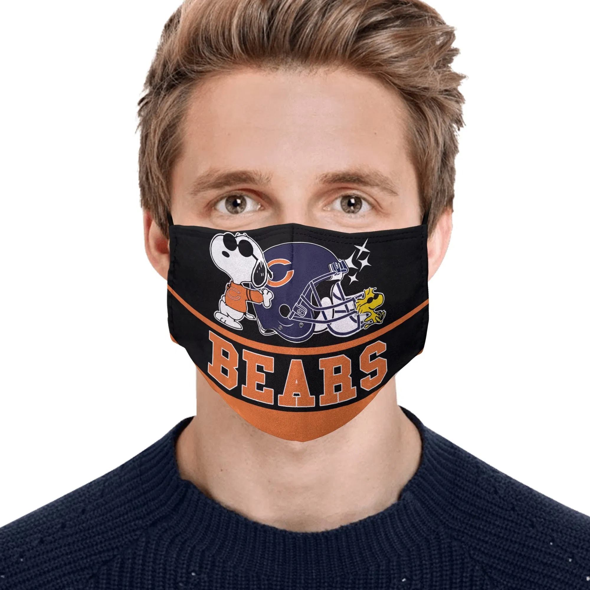 Snoopy Chicago Bears Face Mask