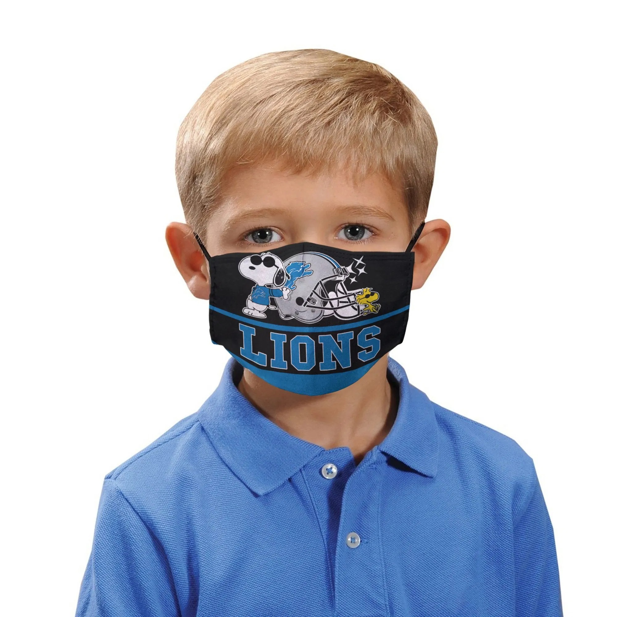 Snoopy Detroit Lions Face Mask