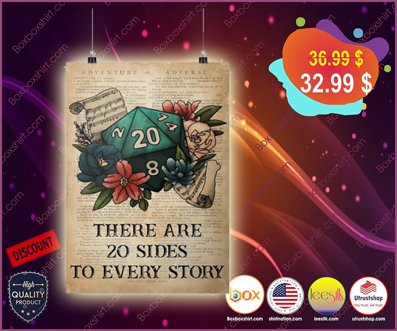 There are 20 sides to every story poster