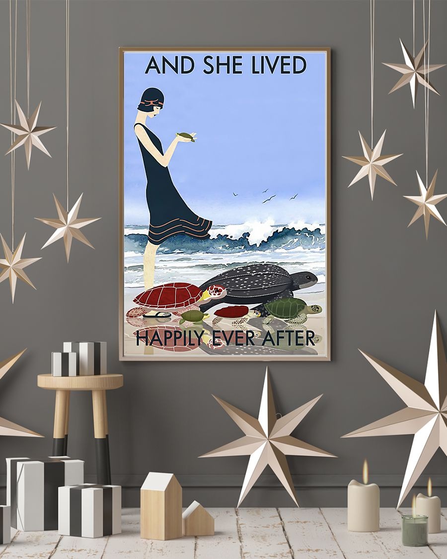 Turtle and she lived happily ever after poster