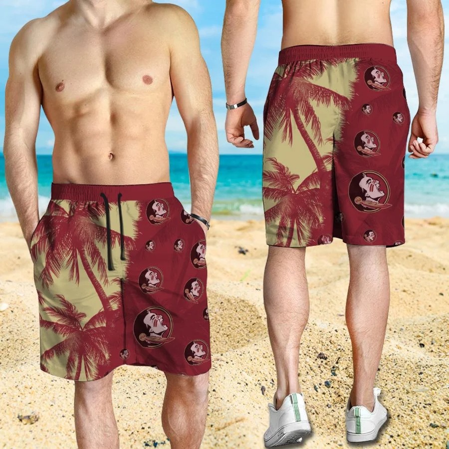 Mickey Mouse Florida State Seminoles hawaiian shirt and beach short 3
