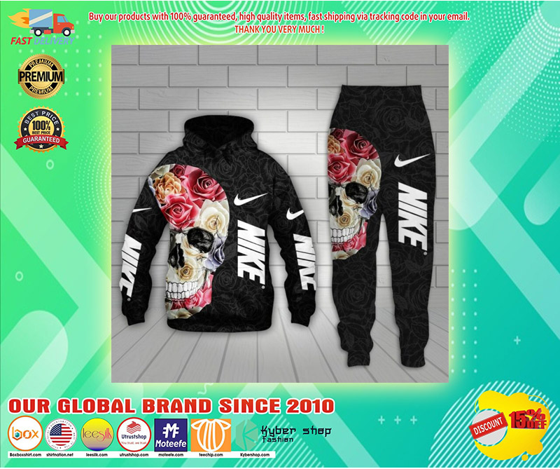 Nike skull 3d hoodie and long pant 2