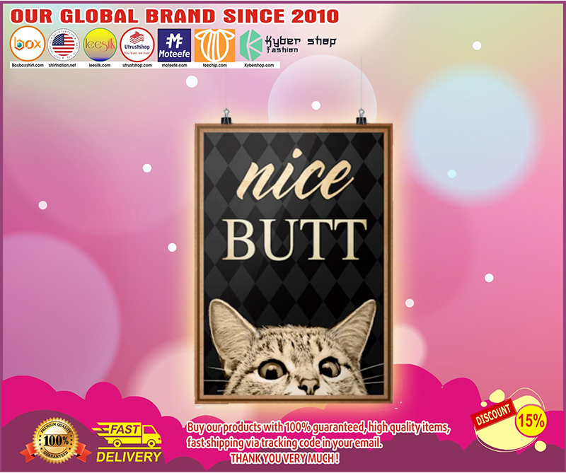 BBS Nice butt Cat poster