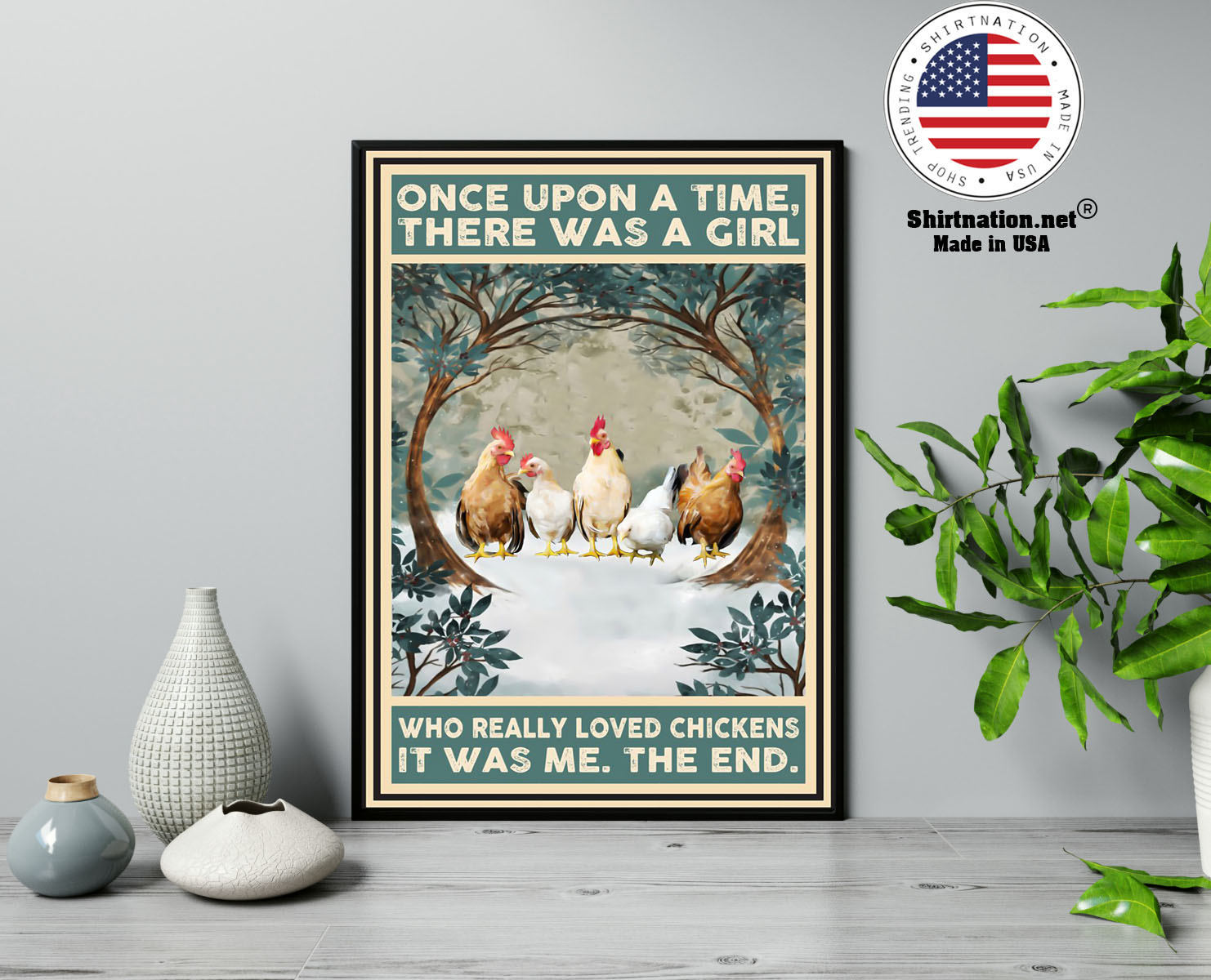 Once upon a time there was a girl who really loved chickens poster 13