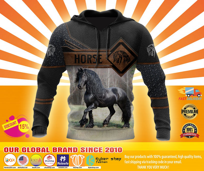 Horse 3D hoodie4