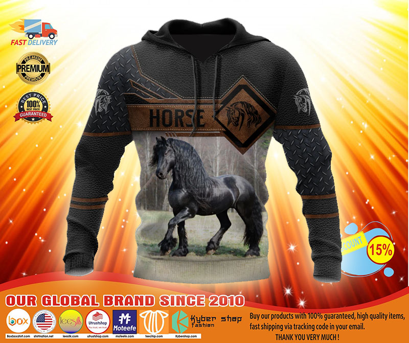 Horse 3D hoodie3