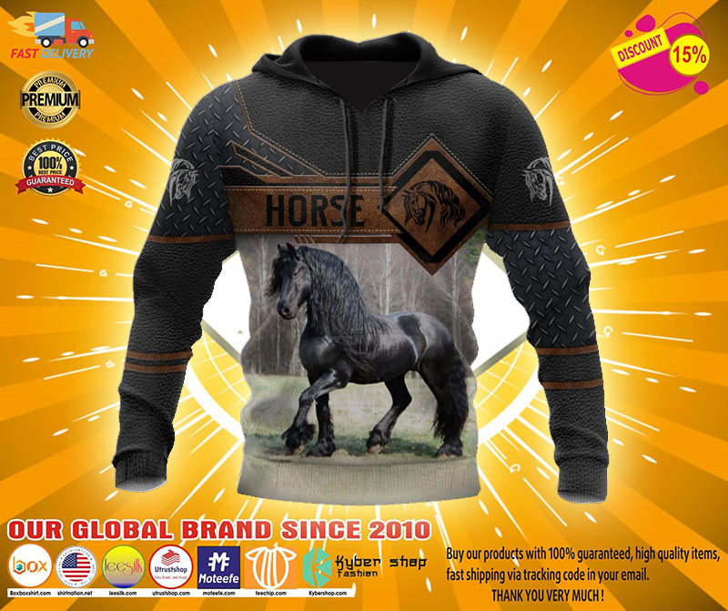 Horse 3D hoodie2