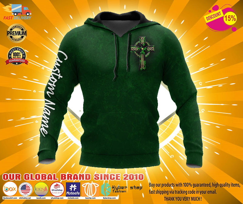 Irish St.Patrick day custom name 3D hoodie1